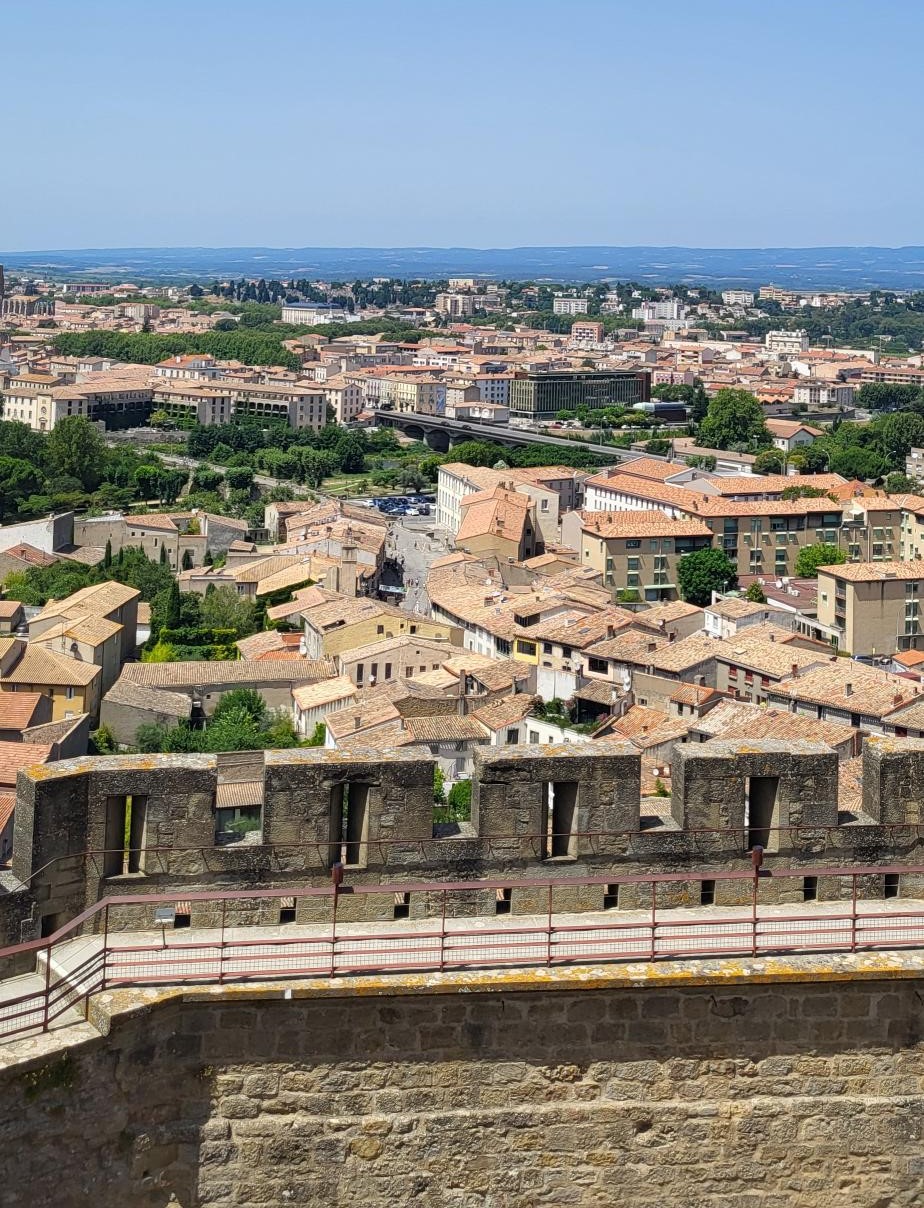 Castello Di Carcassonne E Basilica Di San Nazario Fotografia Stock
